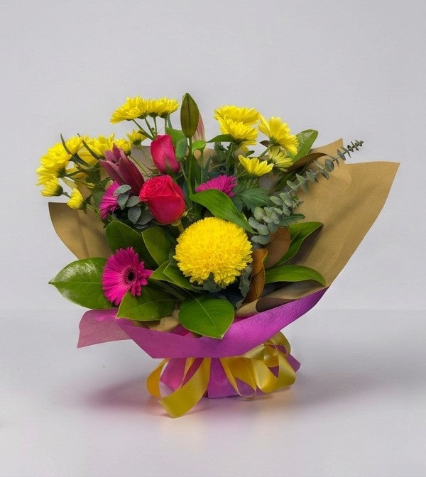 Bright & Cheerful Hand-Tied Bouquet