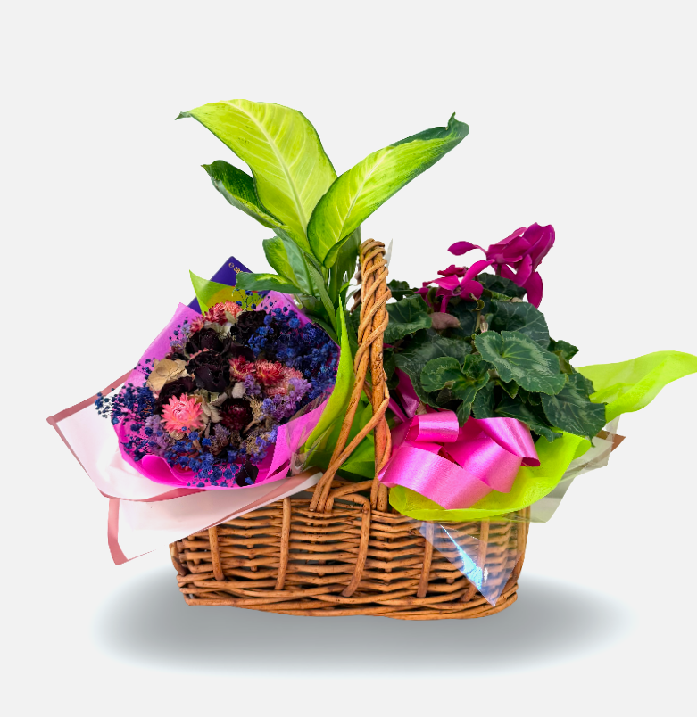 Pink Garden Gift Basket