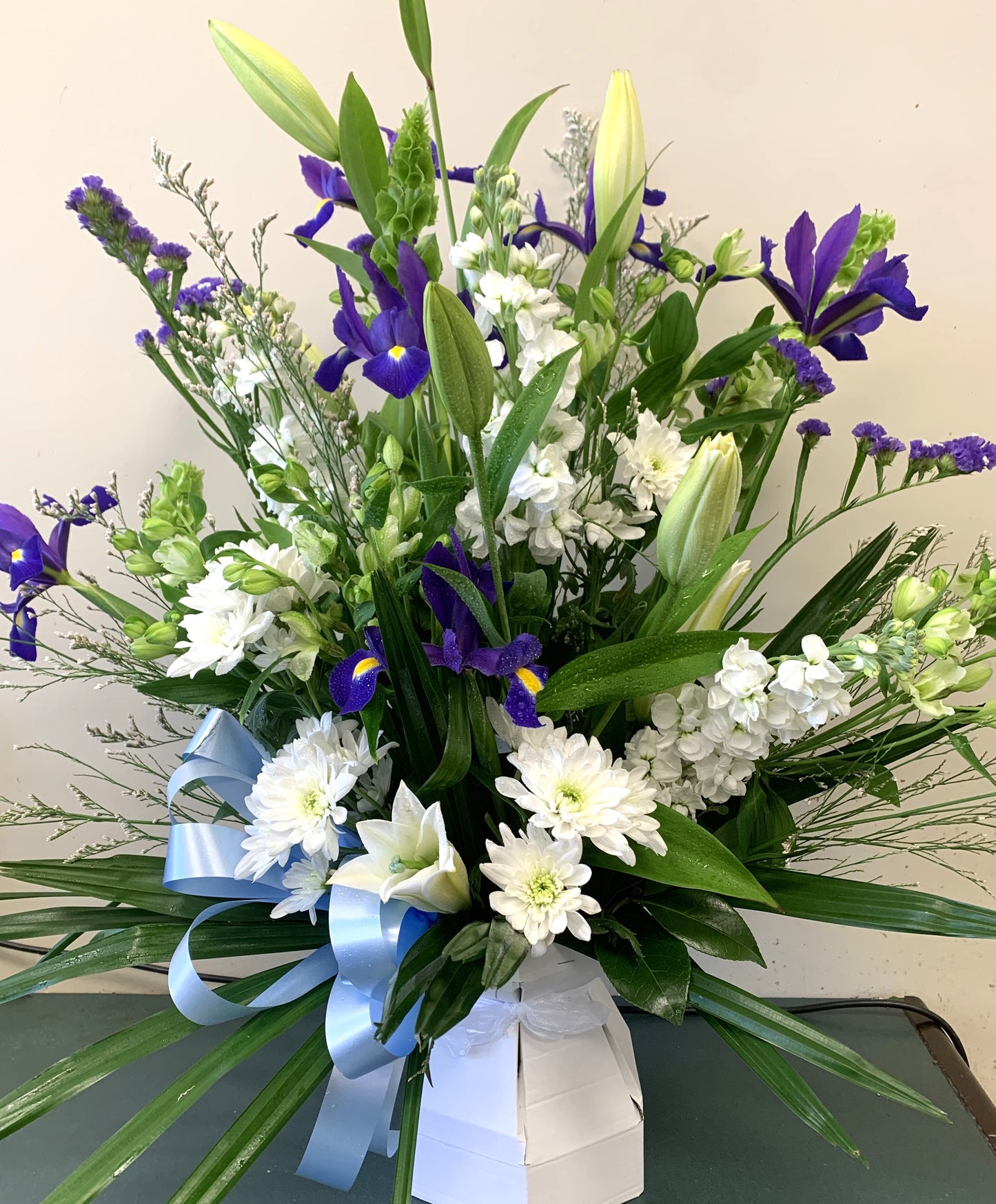 Water Box in Purple and White