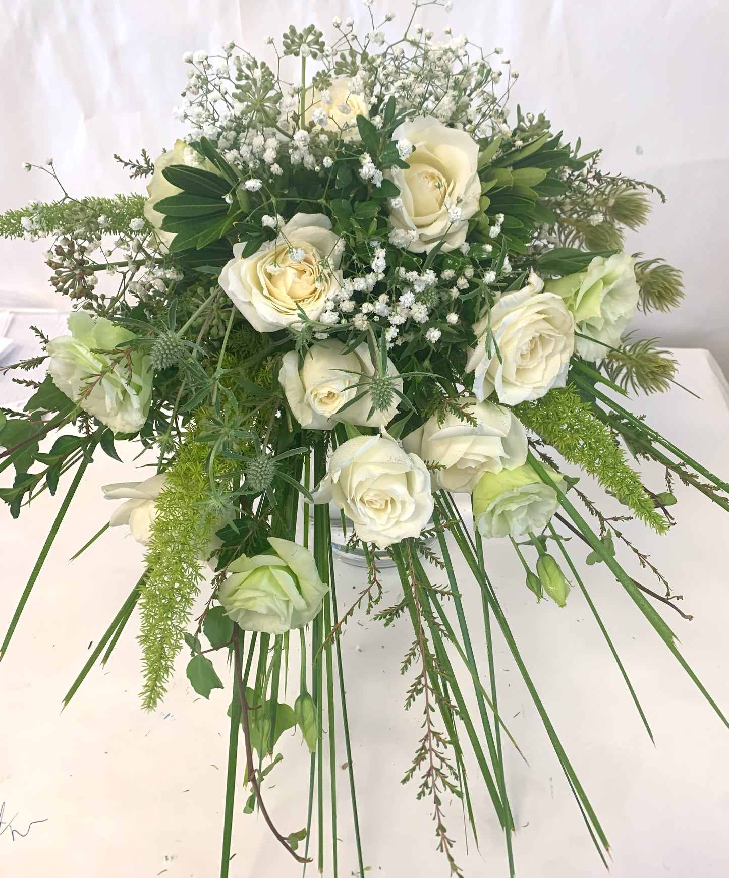 Country White Bridal Bouquet
