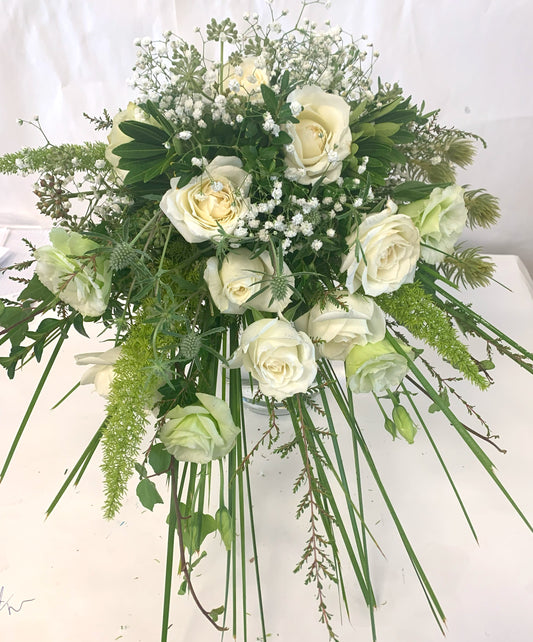 Country White Bridal Bouquet
