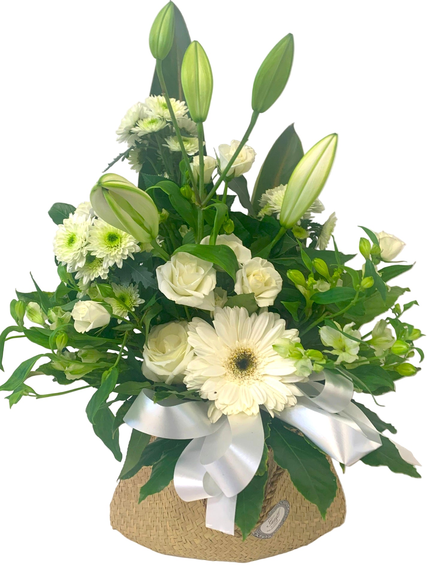 Kete Bag Arrangement - White