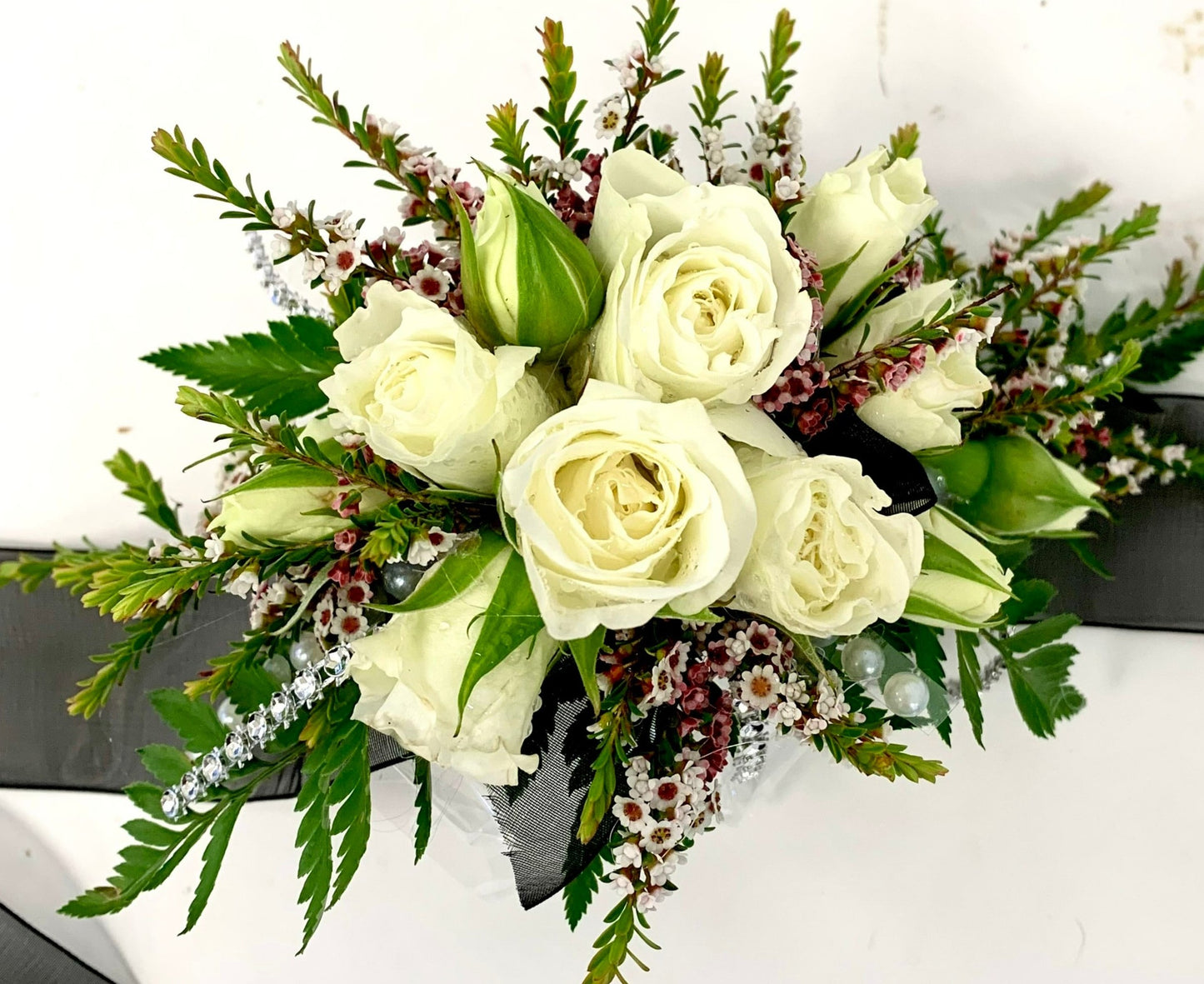 White Rose Wrist Corsage