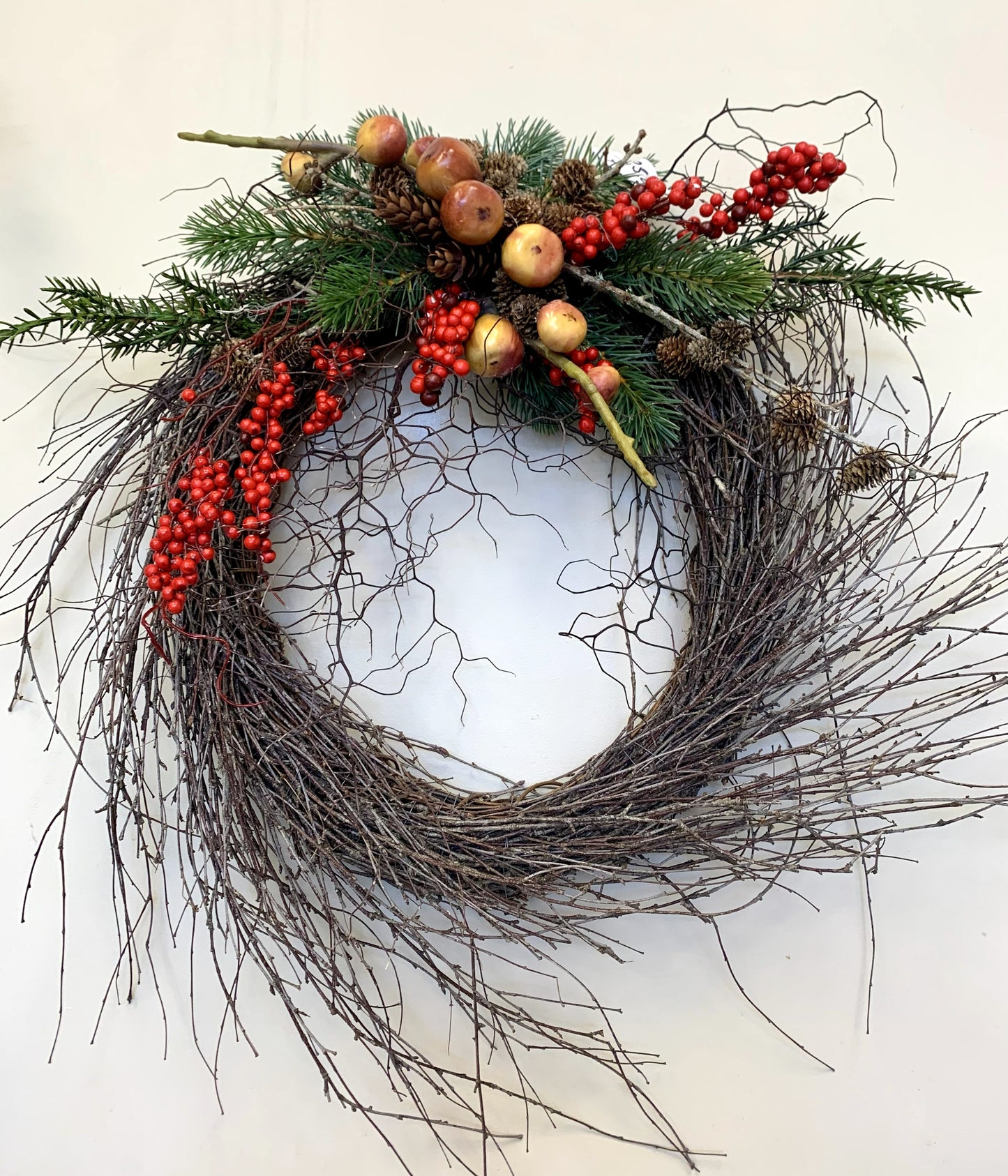 Red Berries & Birch Wreath