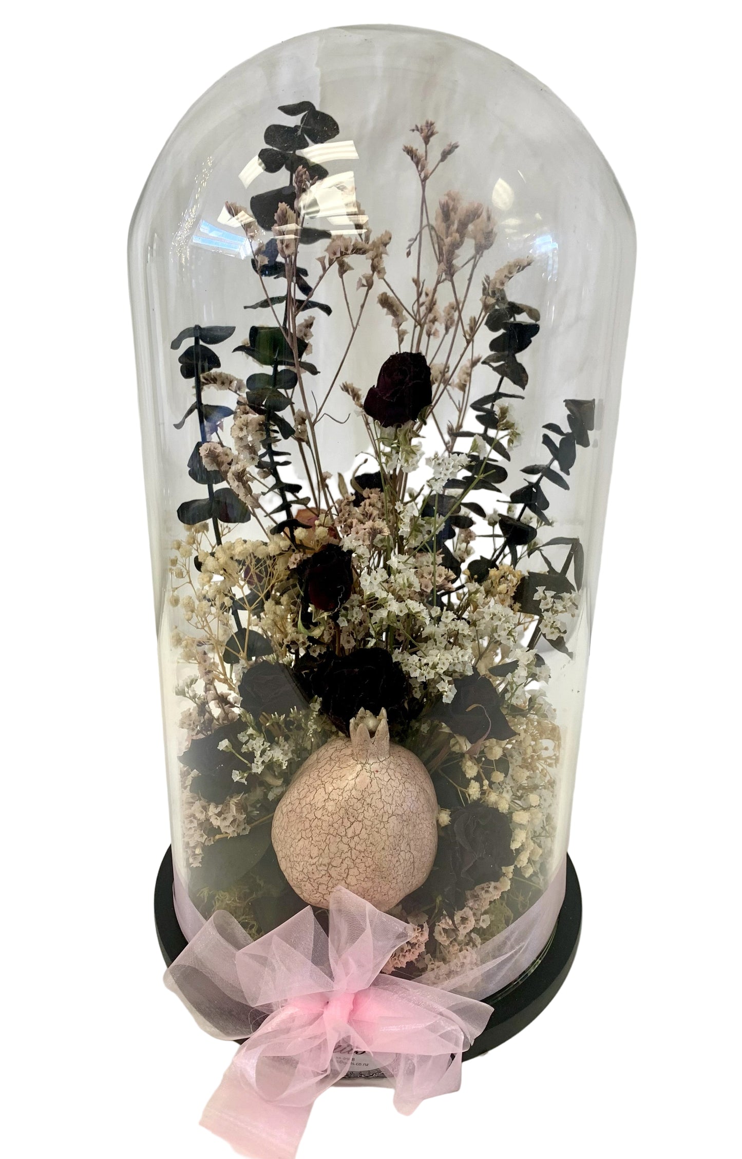 Pink Dried Floral Dome