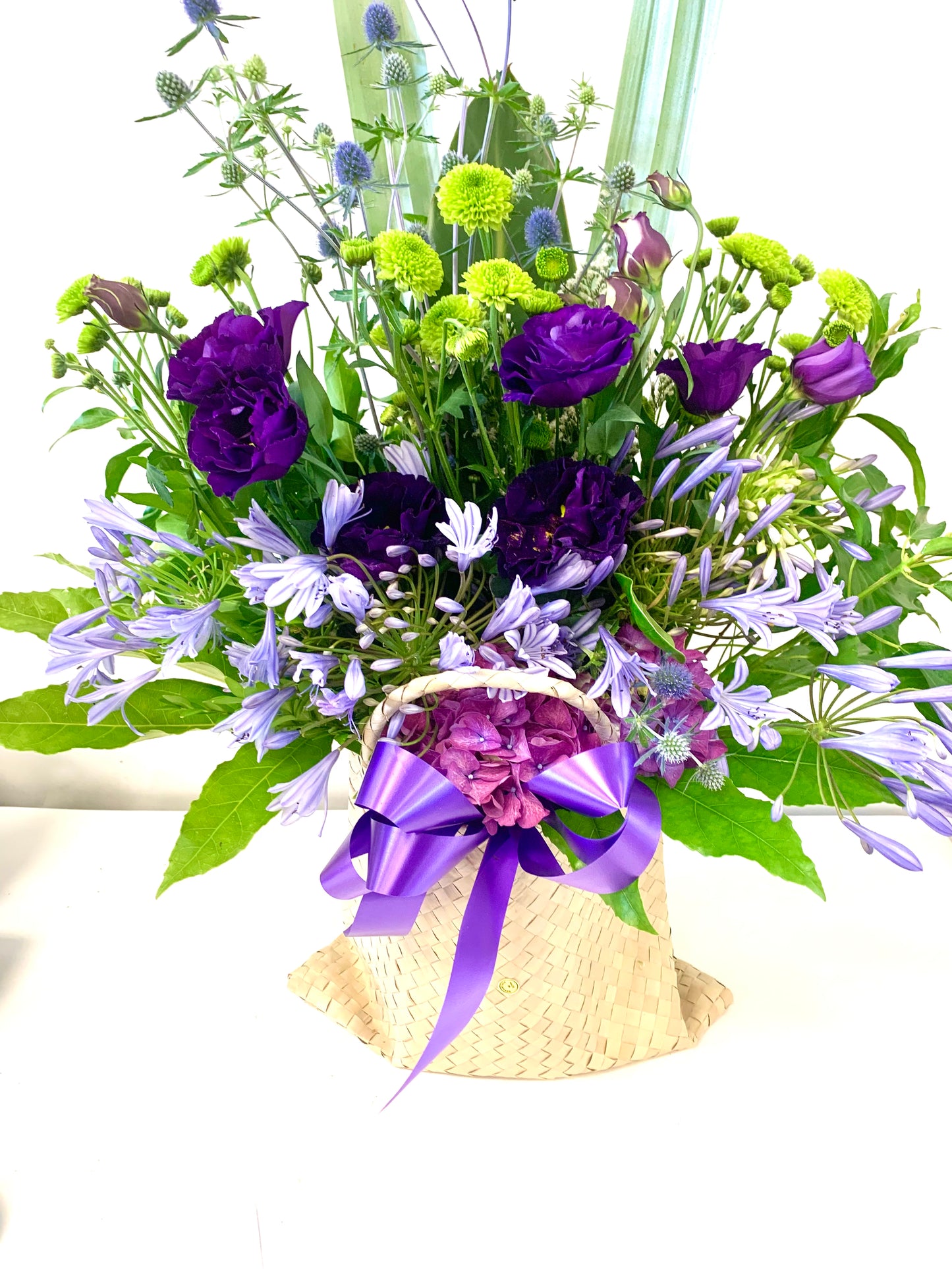 Purple & Green Kete Bag