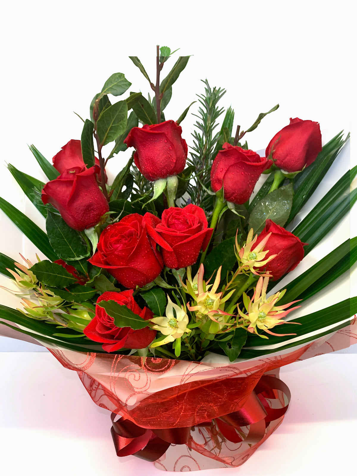 Red Rose Hand-Tied Bouquet