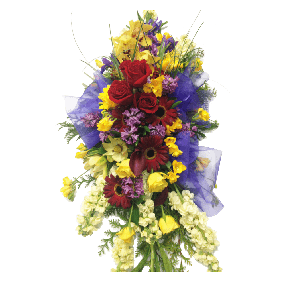 Casket spray for family tribute, Sympathy, Funeral,