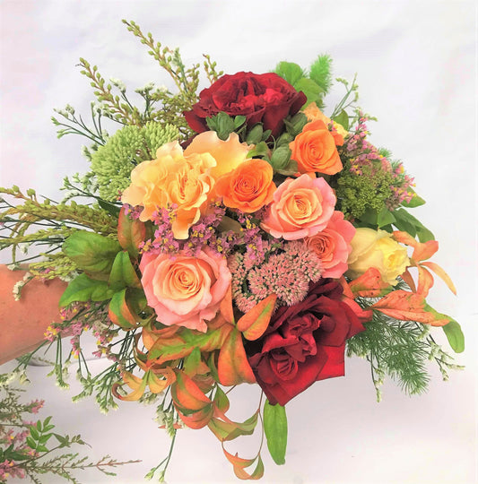 Bridemaid Posy in Warm Tones