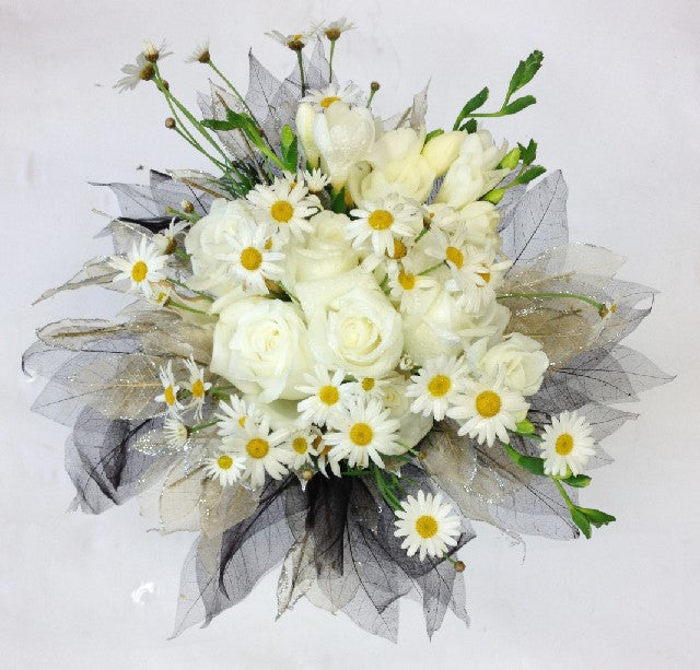 Gathered Country style wedding bouquet, Wedding bouquet, Bridesmaid, Bride, Flower girl, Wedding