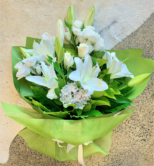 White Bouquet with Lilies