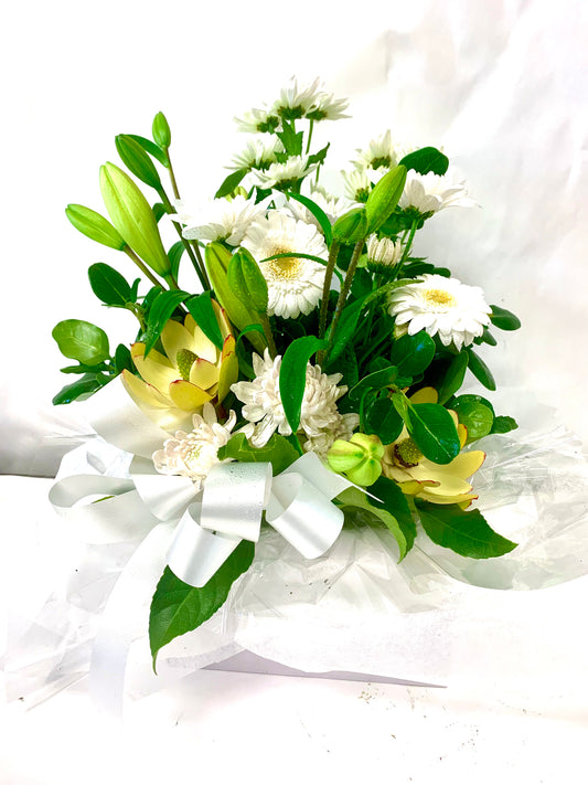 Bright and White Fresh Floral Arrangement