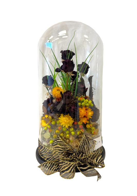 Preserved Rose Glass Dome Arrangement