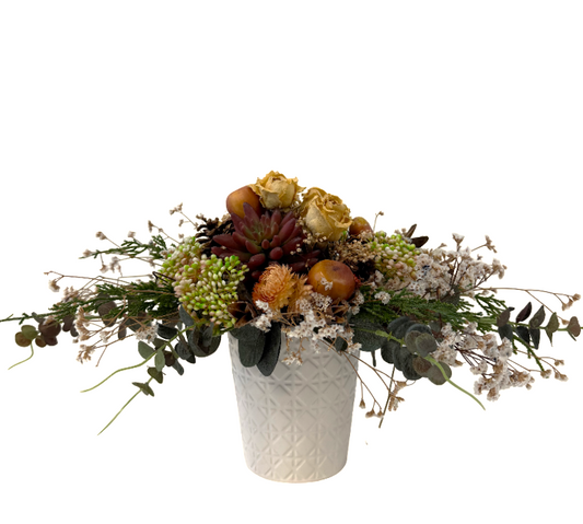 Dried Rose & Succulent Arrangement