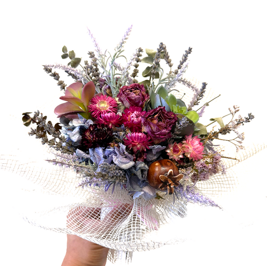 Preserved Rose & Lavender Bouquet