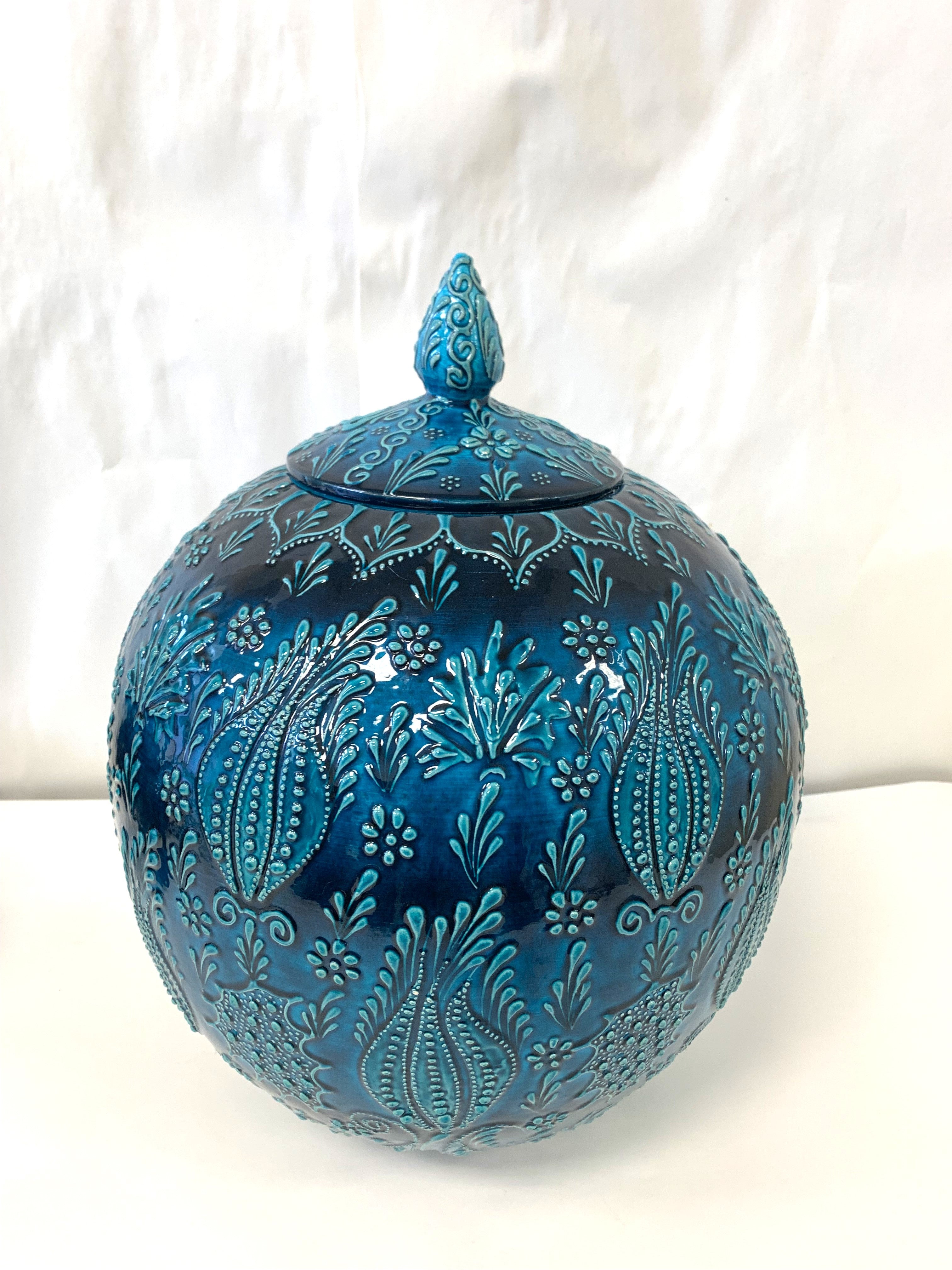 Ware Turkish Large Blue Round Turkish Ware – Gails Floral Studio