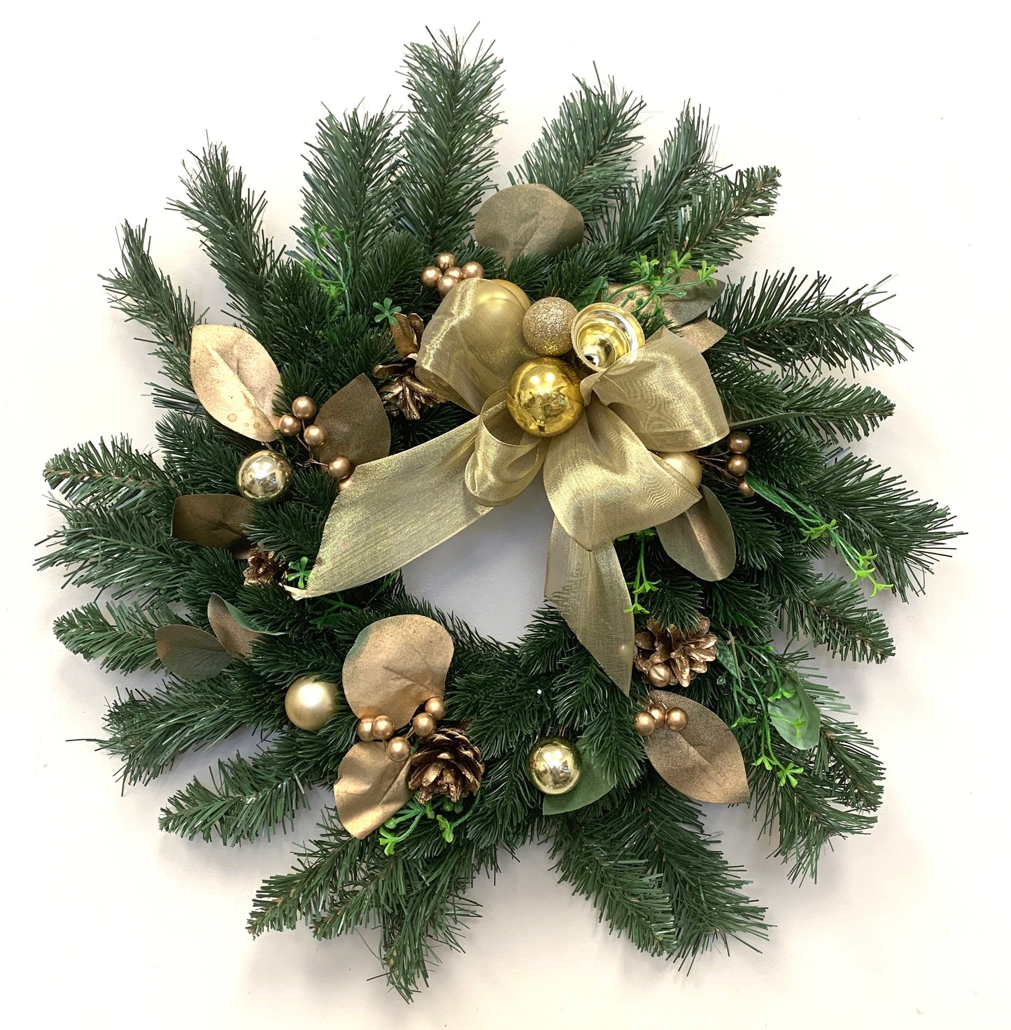 Large Gold Christmas Wreath