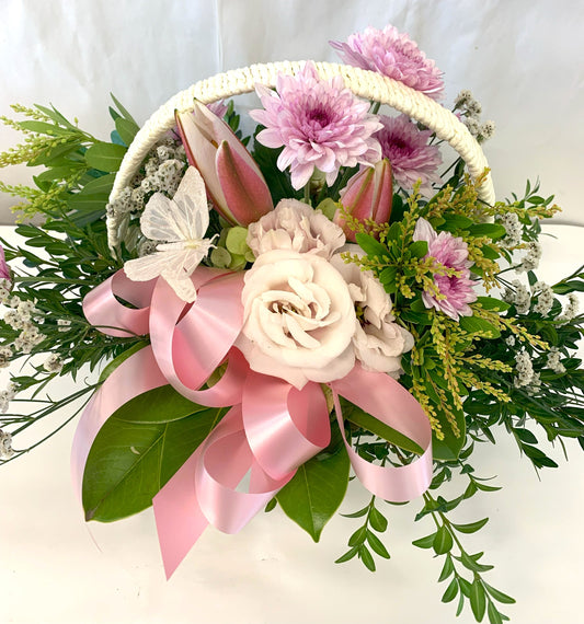 Mother's Day Basket in Pink