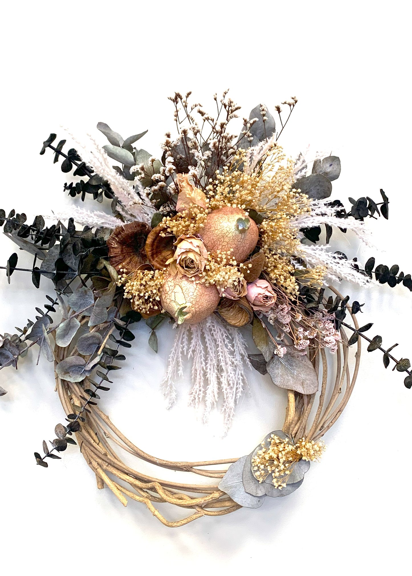 Small Pink Pomegranate Wreath