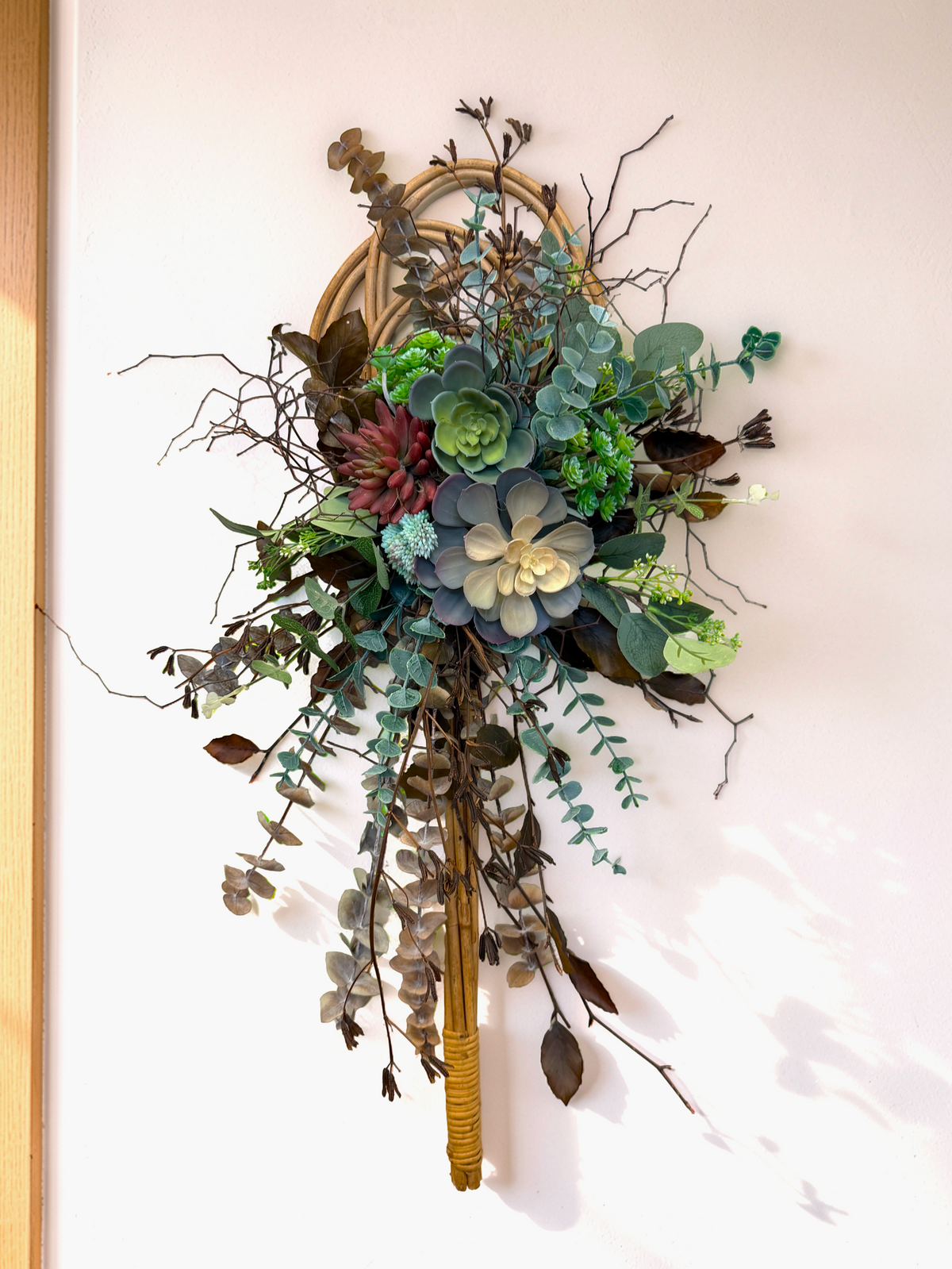 Succulent & Dried Botanical Wall Spray