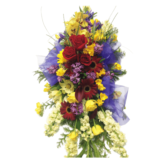 Casket spray for family tribute, Sympathy, Funeral, 