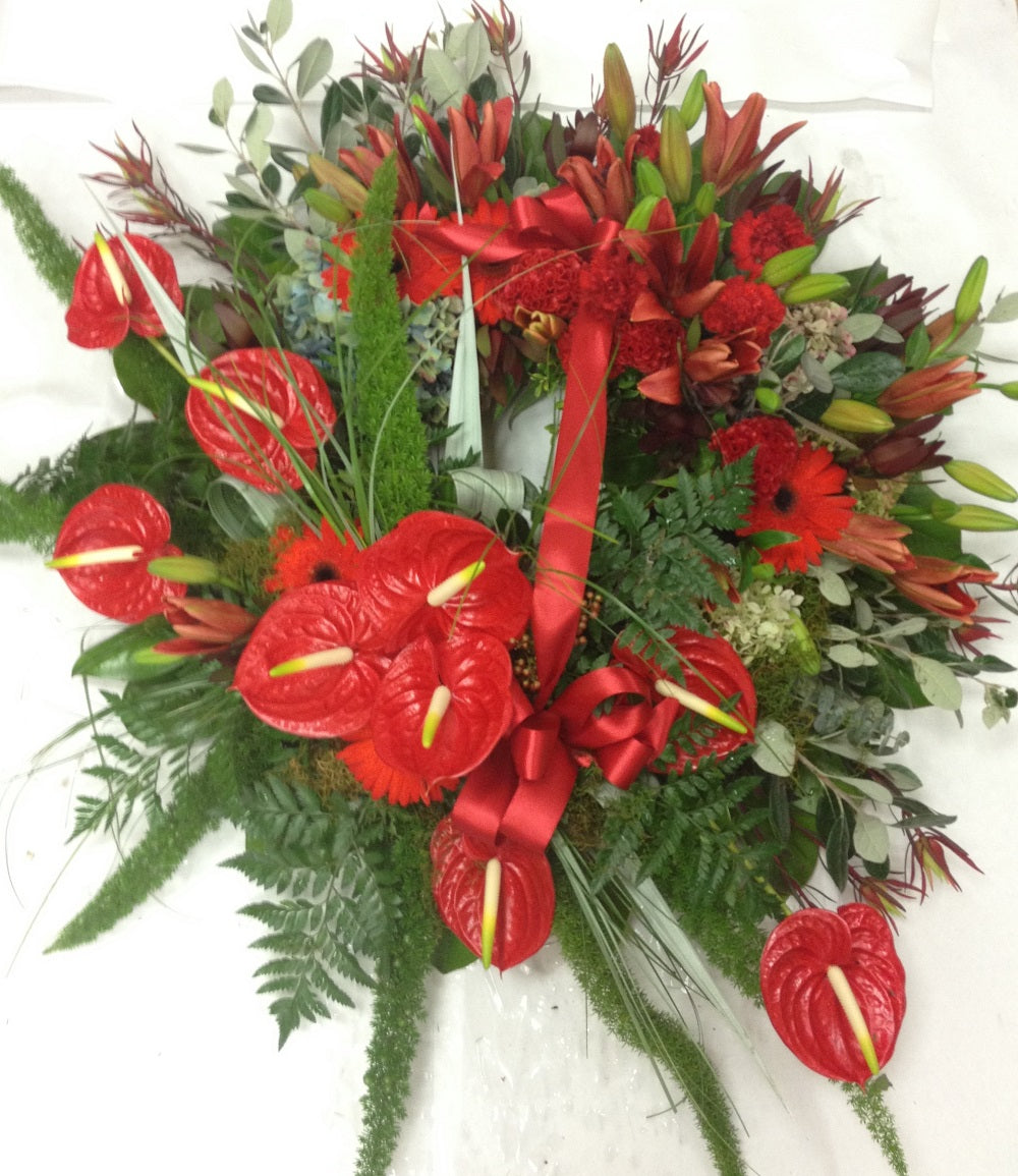 Formal Wreath for Anzac, Sympathy flowers, Funeral, Kiwiana