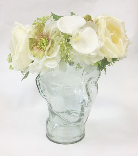 Large Artificial modern head gear, Bridesmaid, Bride, Tongan wedding, Bouquet, Head gear, flower girl, Island weddings