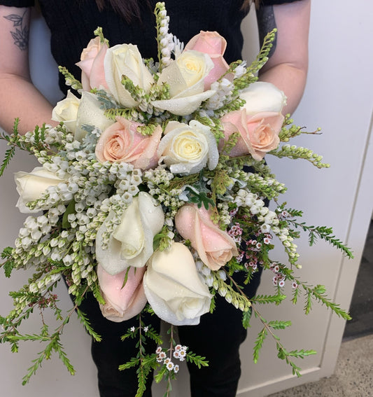 Peachy Wedding Bouquet
