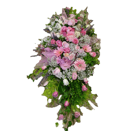 Family Casket Spray pastel colours, Sympathy, Funeral